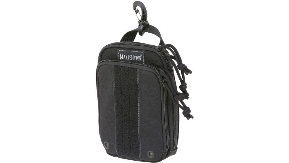 Maxpedition ZipHook Large Pocket Organizer 5.25in x 2in x 8in, Black, Large PT1537B