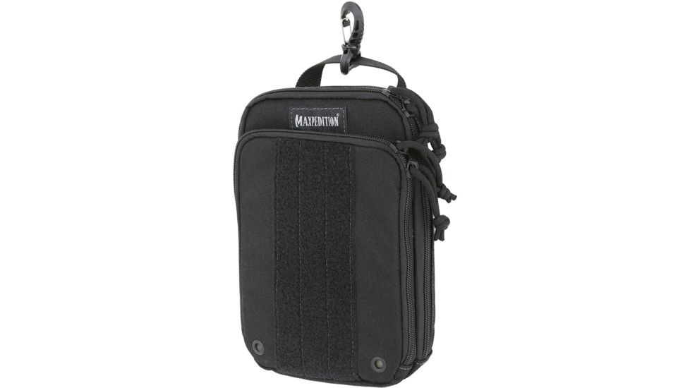 Maxpedition ZipHook X-Large Pocket Organizer 5.5in x 2in x 8.5in, Black, X-Large PT1538B