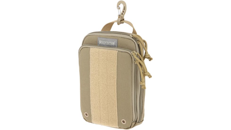 Maxpedition ZipHook X-Large Pocket Organizer 5.5in x 2in x 8.5in, Khaki, X-Large PT1538K