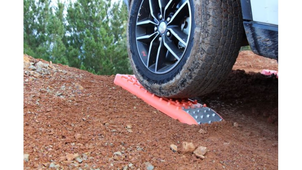 MAXSA Escaper Buddy Tire Traction Mats with Metal Traction Grips, Orange, 2 pack, 20322