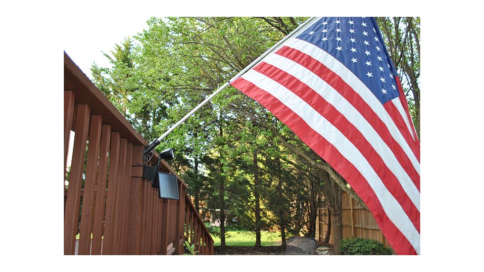 MAXSA Solar LED Flag Light, Black 40334