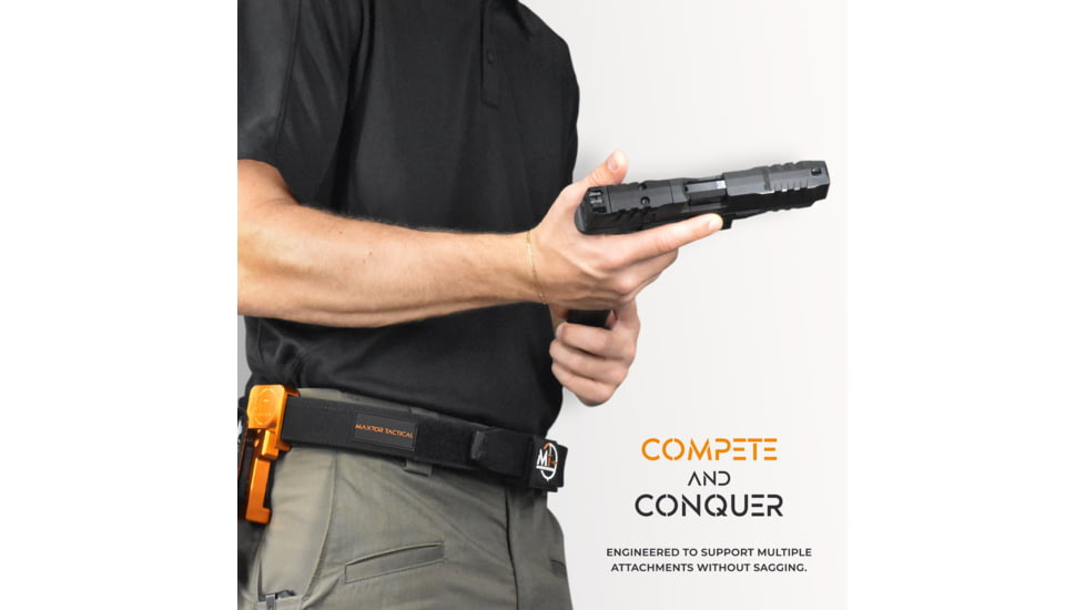 Maxtor Tactical Ultimate Competition Belt, Black, Medium, BT01-MAXTOR-MBKHD