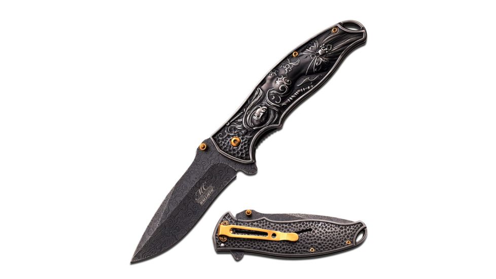 MC Masters Collection Folding Blade, 3.5in, Stainless Steel Blade, Mirror Polished Stainless Steel Handle MC-A019SW