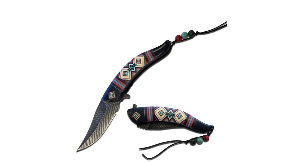 MC Masters Collection Folding Blade, 5in, Stainless Steel Blade, Black Nylon Fiber Handle MC-A023BK