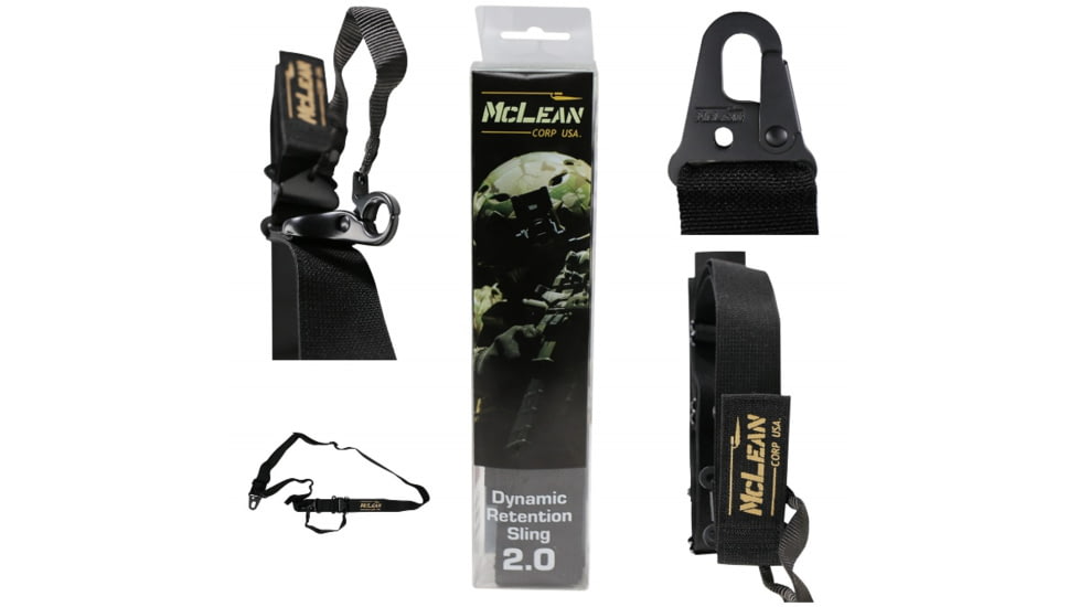 McLean Corp DRS Dynamic Retention Slings, Black, One Size, DRS001