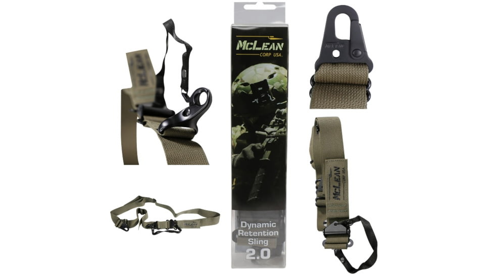 McLean Corp DRS Dynamic Retention Slings, Ranger Green, One Size, DRS004