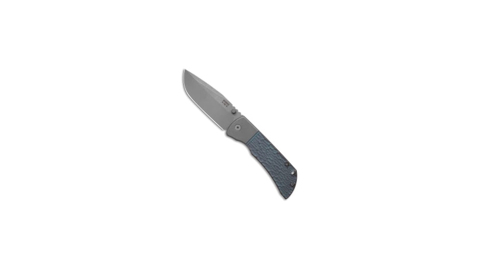 Mcnees McNees Knives MAC2-3.5 Frame Lock Knife BJIG Stonewash/Blue 3.5" SW, Gray/Blue, CPM MagnaCut, adult, BHQ-223267