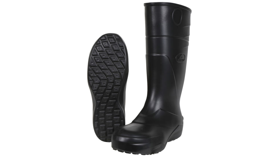 MCR Safety 12in EVA Work Boots, Plain Toes with Treaded Sole, Over the Sock Style, Unlined Interior, Black, 7, EBP107