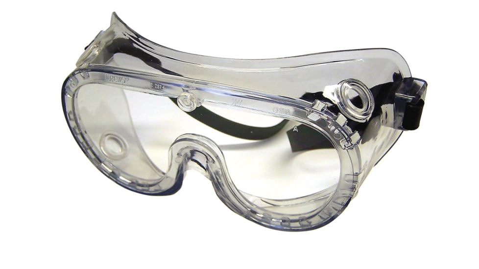 MCR Safety 22 Series Safety Goggles, UV-AF Anti-Fog Coating, Adjustable Rubber Strap, Ventless Design, Clear Lens, One Size, 2237R
