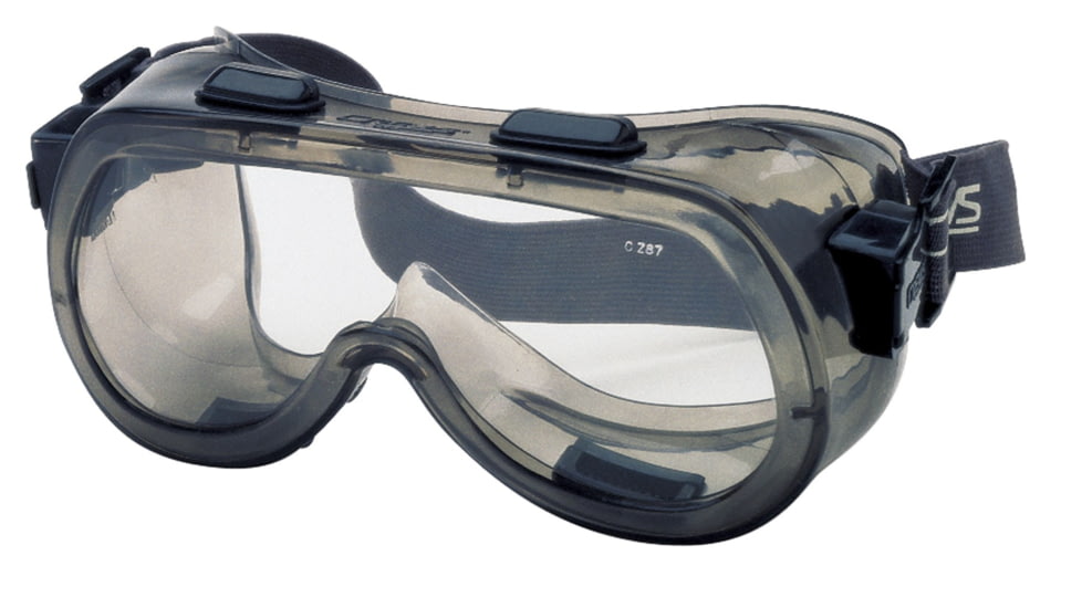 MCR Safety 24 Series Safety Goggles, Anti-Fog Coating, Adjustable Elastic Strap, Clear, One Size, 2410