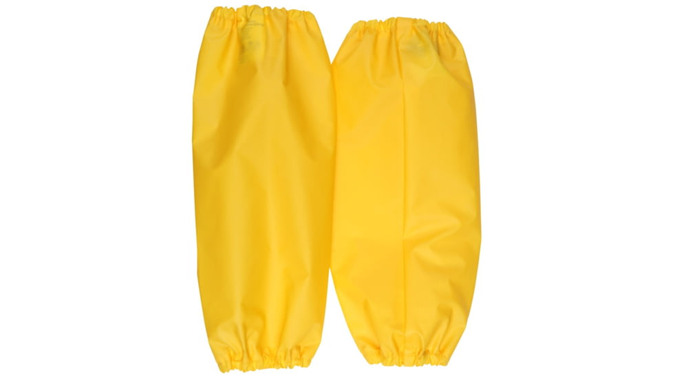 MCR Safety .25mm TPU/Nylon Protective Sleeves with Elastic on Both Ends, 18in, Reinforced Inner Hook for Hanging, Yellow, One Size, S560E4