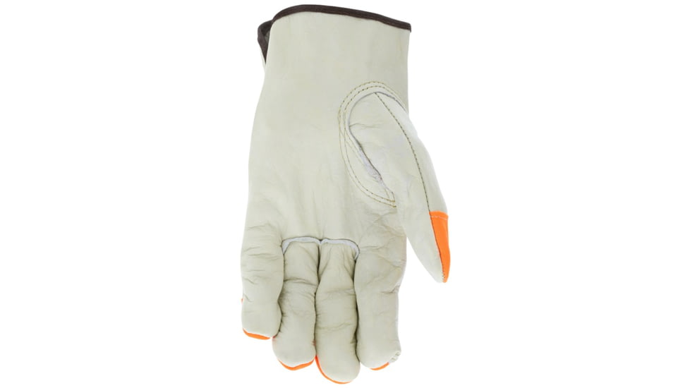 MCR Safety 3213SCHVSP Leather Drivers Work Gloves, CV Grade Cow Grain Leather, Beige, Small, 3213SCHVSP