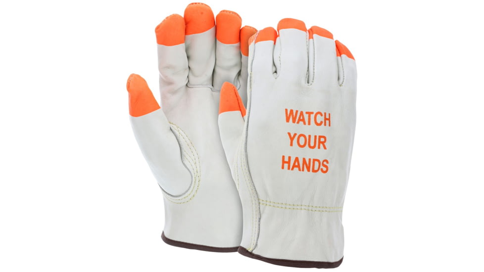 MCR Safety 3215PIM Leather Drivers Work Gloves, CV Grade Cow Grain Leather, Beige, Medium, 3215PIM