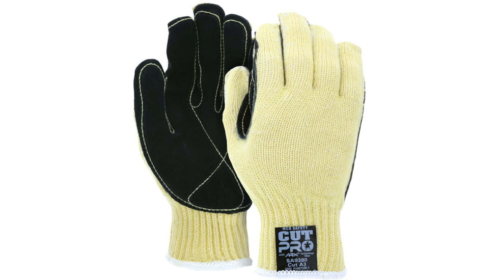 MCR Safety Cut Pro 7-Gauge ARX &amp; Cotton Fabric Cut Resistant Work Gloves, Large, SA9380L
