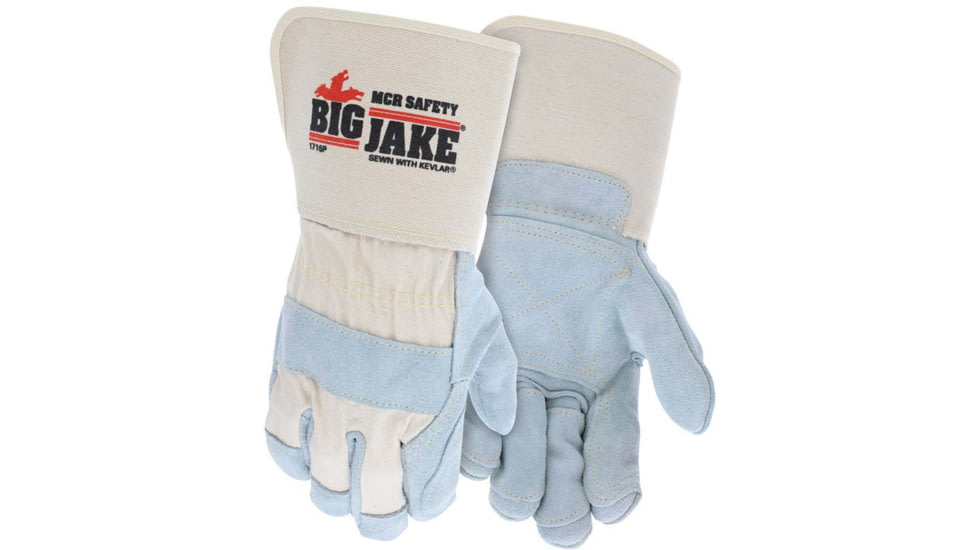 MCR Safety Bigjake Dbl Leather Palm &amp; Fingers Gaunt - 1716PXL
