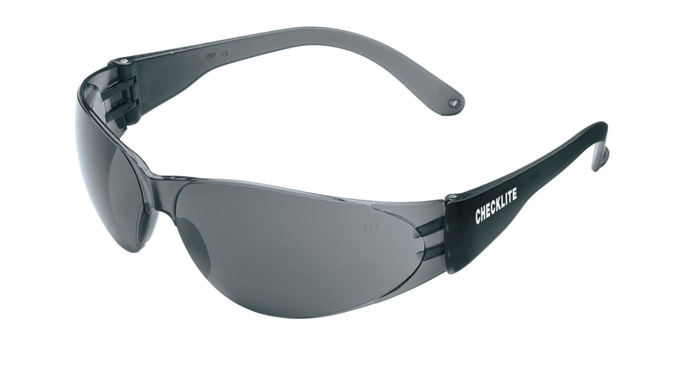 MCR Safety Checklite CL1 Series Safety Glasses, Excellent Orbital Seal and Fit, Gray, One Size, CL112