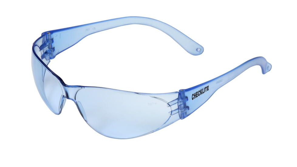 MCR Safety Checklite CL1 Series Safety Glasses, Excellent Orbital Seal and Fit, Light Blue, One Size, CL113