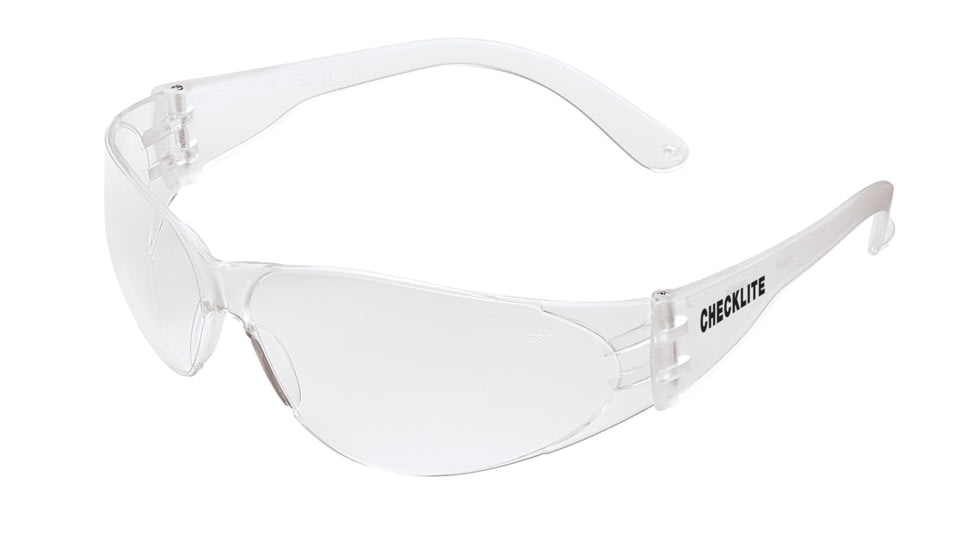 MCR Safety Checklite CL1 Series Safety Glasses with UV-AF Anti-Fog Coating, Excellent Orbital Seal and Fit, Clear, One Size, CL110AF