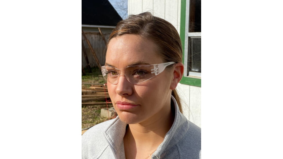 MCR Safety Checklite CL2 Series Safety Glasses, Excellent Orbital Seal and Fit, Smaller Lens Design, Clear, One Size, CL210