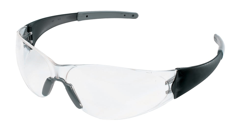 MCR Safety CK2 Series Safety Glasses with Anti-Fog Lens, Non-Slip Temple Sleeves and Soft Nose Piece, Clear, One Size, CK210AF