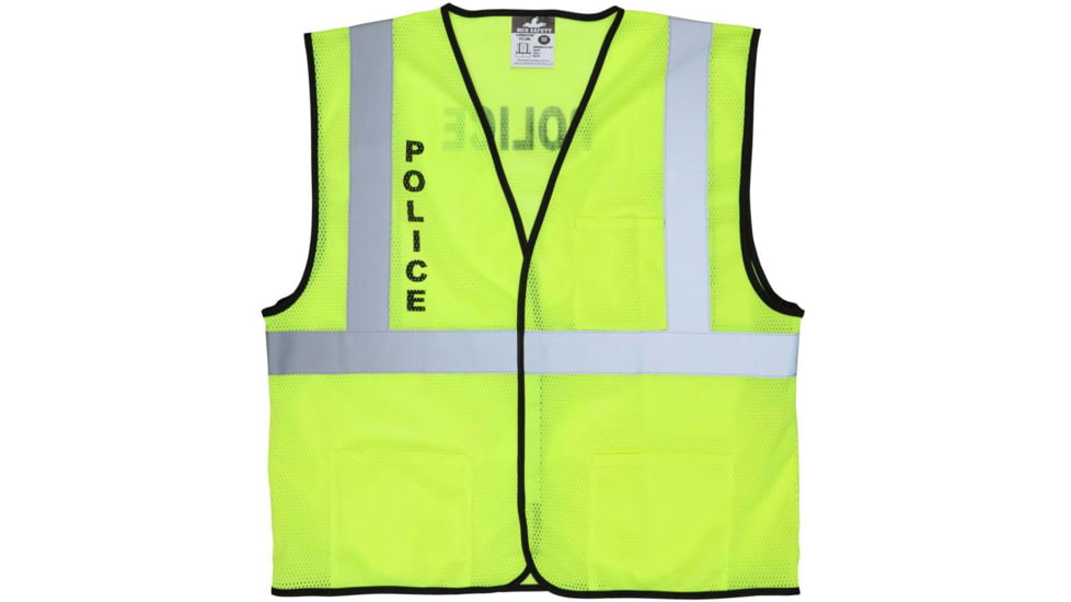 MCR Safety Class 2, Economy, Mesh, Silkscreened Pol - VCL2MLPLCL
