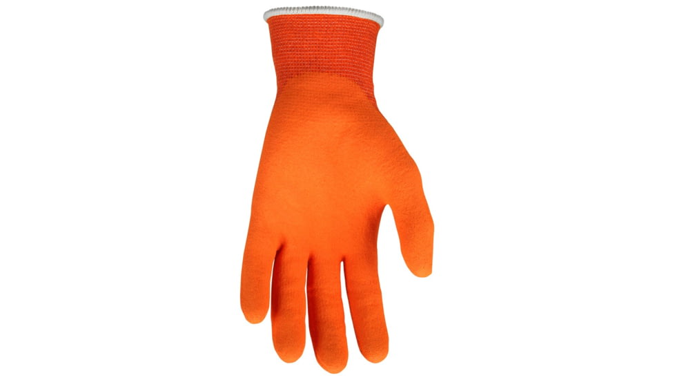 MCR Safety Cut Pro 13 Gauge Kevlar Shell Cut Resistant Work Gloves, Latex Foam Coated Palm and Fingertips, Orange, Small, 9178LOS