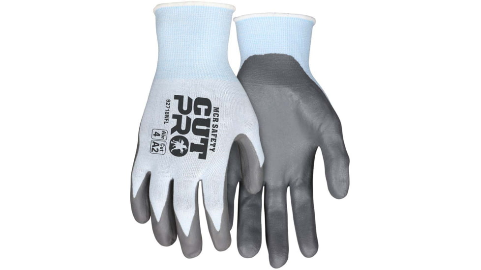 MCR Safety Cut Pro,18ga,blue Hppe, Gray Nf - 92718NFXXS