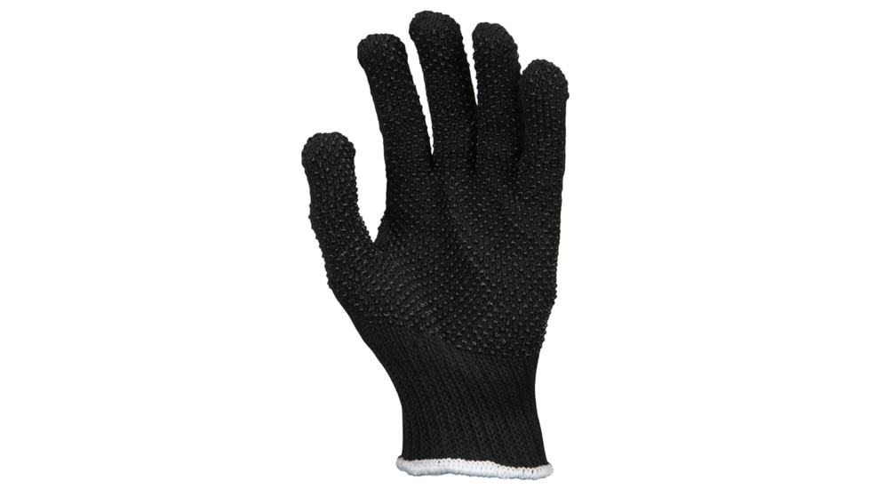 MCR Safety Cut Pro 7 Gauge DuPont Kevlar Shell Cut Resistant Work Gloves, PVC Dots on 2 Sides, Regular Weight, Brown/Black, Small, 9366BKS