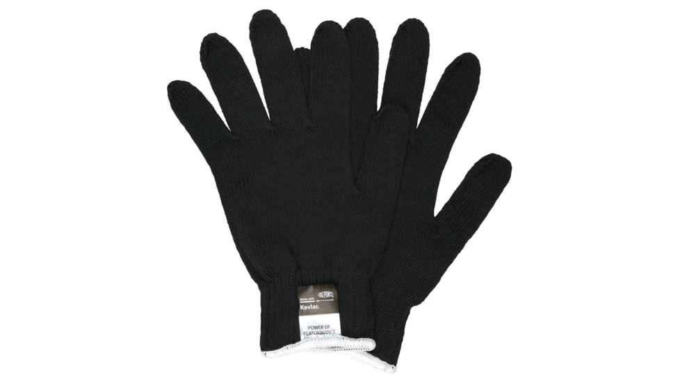 MCR Safety Cut Pro 7 Gauge DuPont Kevlar Shell Cut Resistant Work Gloves, Regular Weight, Black, Small, 9370BKS