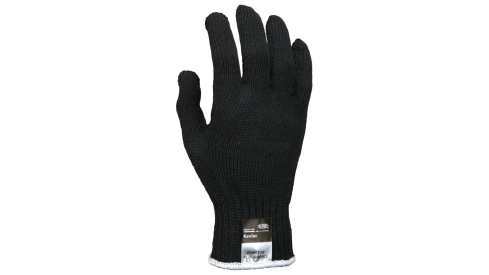 MCR Safety Cut Pro 7 Gauge DuPont Kevlar Shell Cut Resistant Work Gloves, Regular Weight, Black, Small, 9370BKS