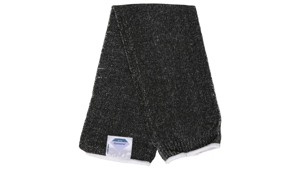 MCR Safety Cut Pro 7 Gauge Salt and Pepper Dyneema Cut Resistant Sleeves, 18in x 4in, Black, One Size, 9318D7M