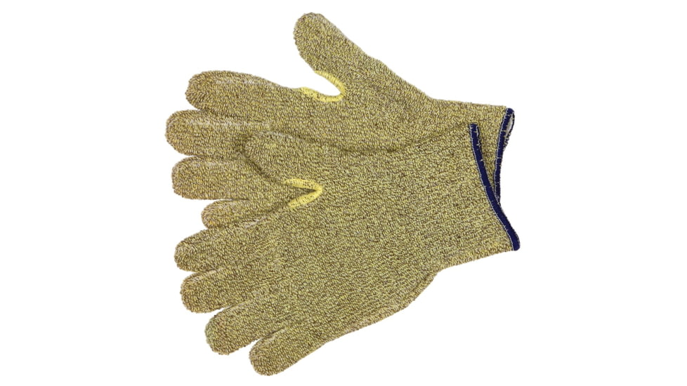 MCR Safety Cut Pro 7 Gauge Work Glove, Cotton-Poly-Kevlar Regular Weight Terrycloth, Continuous Knit Wrist and Reinforced Thumb, Green, X - Small, 9435KMXS
