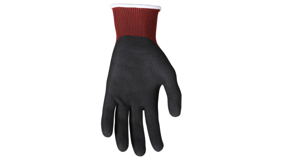 MCR Safety Cut Pro Cut Resistant Work Gloves, 18 Gauge Dyneema Diamond Technology, Sandy Nitrile Foam Coated Palm and Fingertips, Black, X - Large, 90780XL