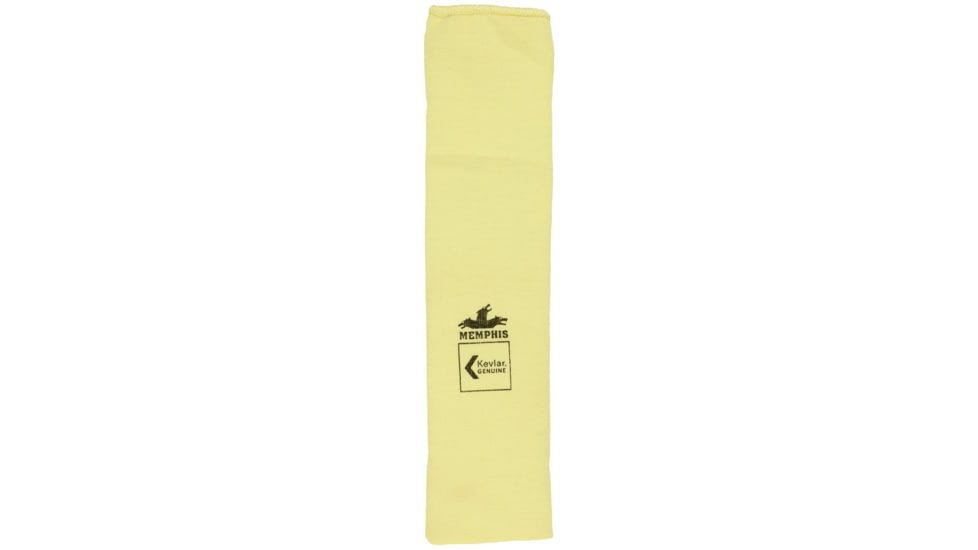 MCR Safety Cut Pro Double Ply DuPont Kevlar Cut Resistant Sleeves, 15in x 3 1/4in, Yellow, One Size, 9375