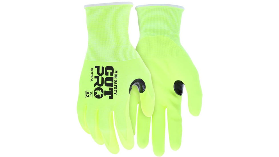 MCR Safety Cut Pro,hivis,18g,refthmb, Hppe, Nf - 92728HVL