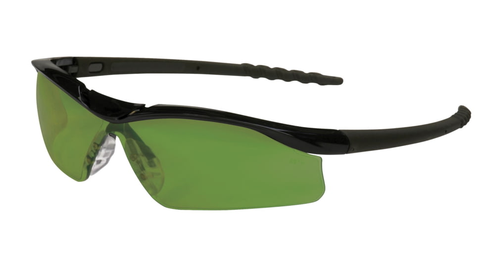 MCR Safety DL1 Series Welding Filter Shade 3.0 Dark Safety Glasses, Non-Slip Temple Grips and Nose Piece, Green Filter 3.0, One Size, DL1130