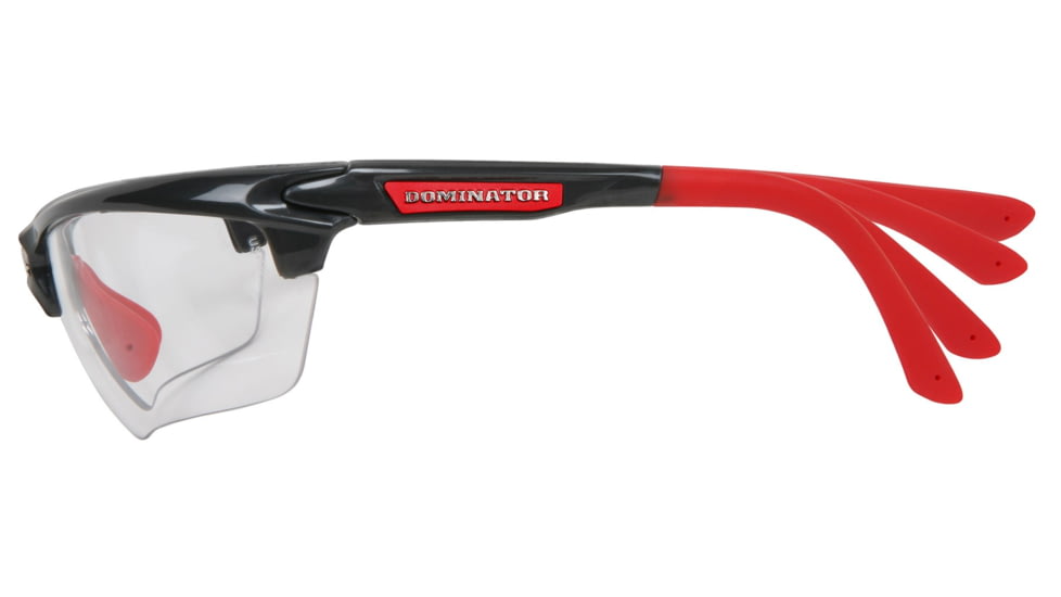 MCR Safety Dominator DM3 Series MAX3 Lenses Scratch Resistant Safety Glasses, Adjustable Wire Core Temples and Nose Piece, Clear, One Size, DM1310P