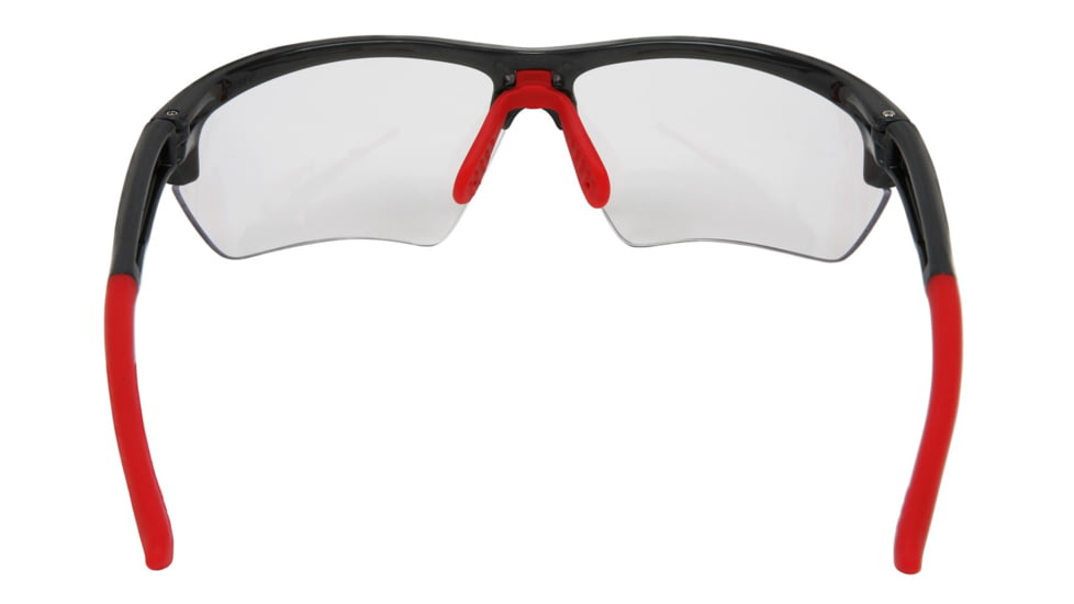 MCR Safety Dominator DM3 Series MAX3 Lenses Scratch Resistant Safety Glasses, Adjustable Wire Core Temples and Nose Piece, Clear, One Size, DM1310P