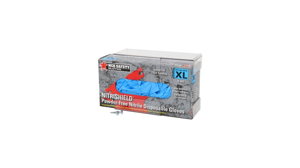 MCR Safety Dual Purpose PETG Wall Dispenser Box, Clear, 100GT