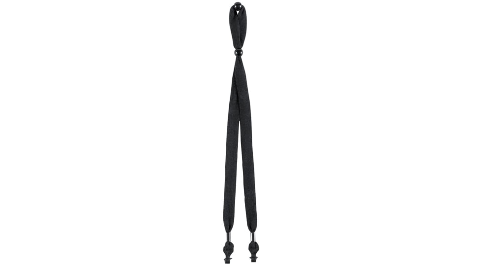 MCR Safety Eyeglass Cord/Lanyard Rubber Ends Slide Over Eyewear Temples Dual Slide Beads for Maximum Adjustability 30in Relaxed Length, Black, One Size, 215