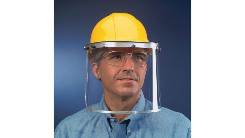 MCR Safety Face Shield Bracket For Cap-Style Hardhats Lightweight Aluminum, Silver, One Size, 102