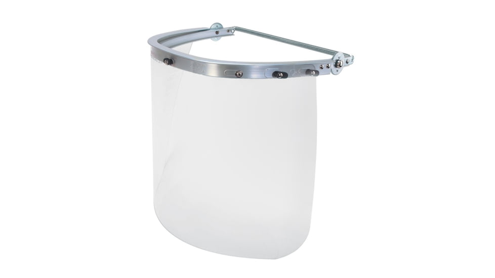 MCR Safety Face Shield Bracket For Cap-Style Hardhats Lightweight Aluminum, Silver, One Size, 102