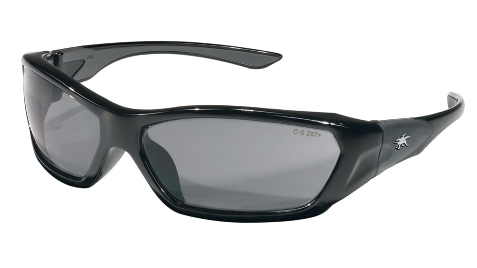 MCR Safety FF122 ForceFlex FF1 Series Safety Glasses, Lenses Molded Into Flexible TPU Frame, Gray, One Size, FF122