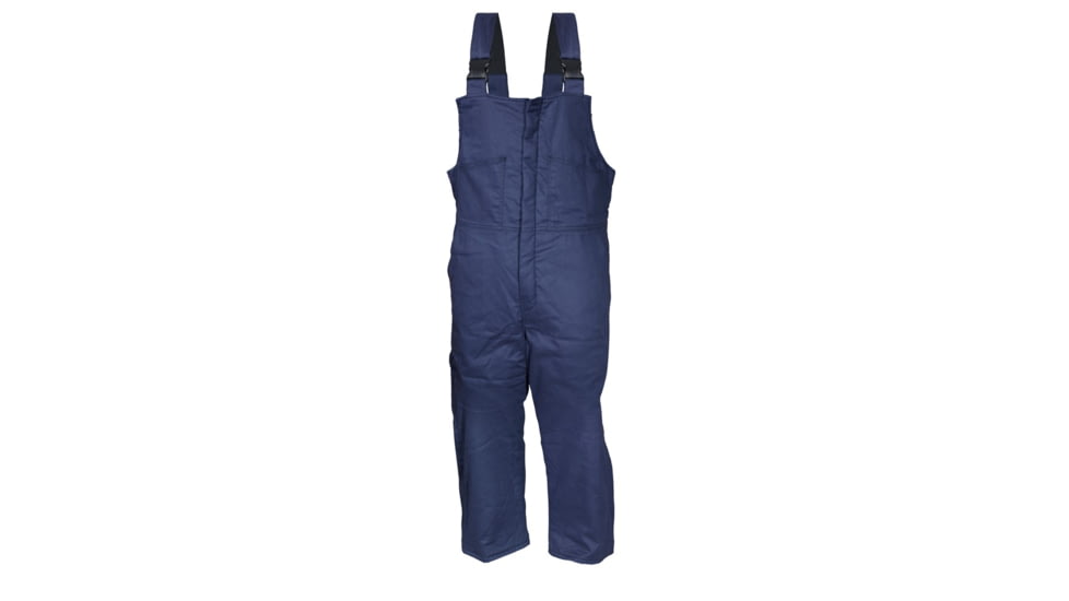 MCR Safety Flame Resistant Insulated Bib Overall, Modacrylic Quilted Lining, 88% Cotton 12% Nylon, Navy Blue, S, BP3NS