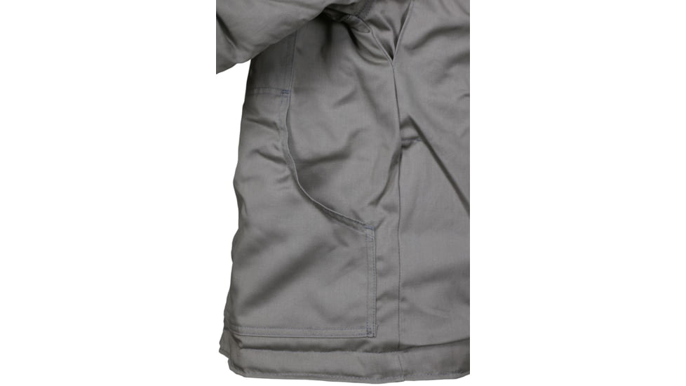 MCR Safety Flame Resistant Insulated Chore Coat, Modacrylic Quilted Lining, 100% Cotton Outer, Gray, XL, CHC1GXL