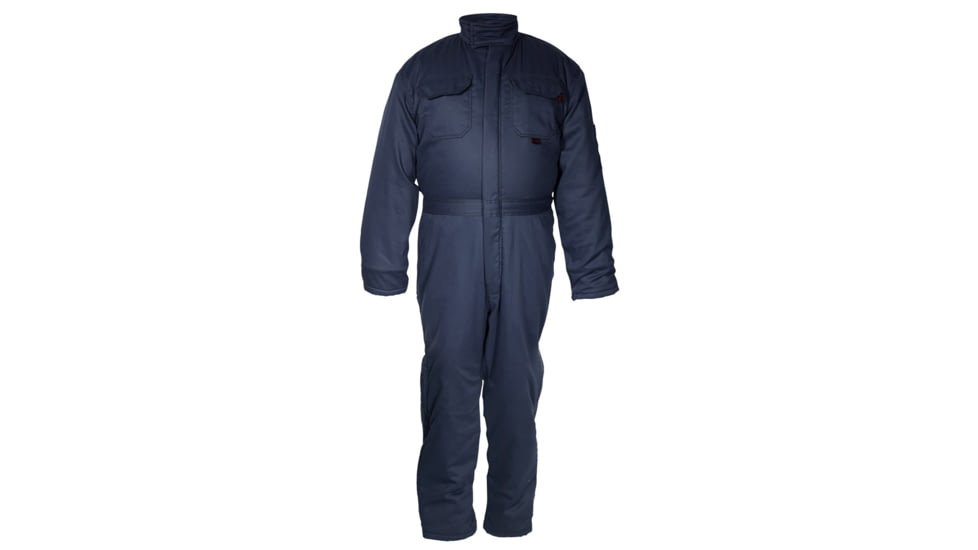 MCR Safety Flame Resistant Insulated Deluxe Coverall, Modacrylic Quilted Lining, 88% Cotton 12% Nylon, Navy, XL, DC3NXLT