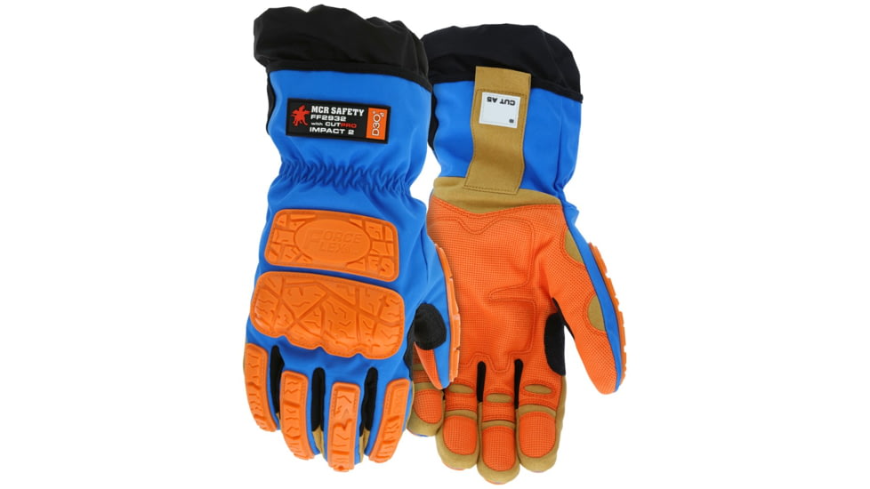 MCR Safety ForceFlex Insulated Mechanics Cut Resistant Work Gloves, D3O Back of Hand and Padded Palm, MaxGrid Reinforced Palm, Hipora Waterproof Bladder, Tan, XX - Large, FF2932XXL