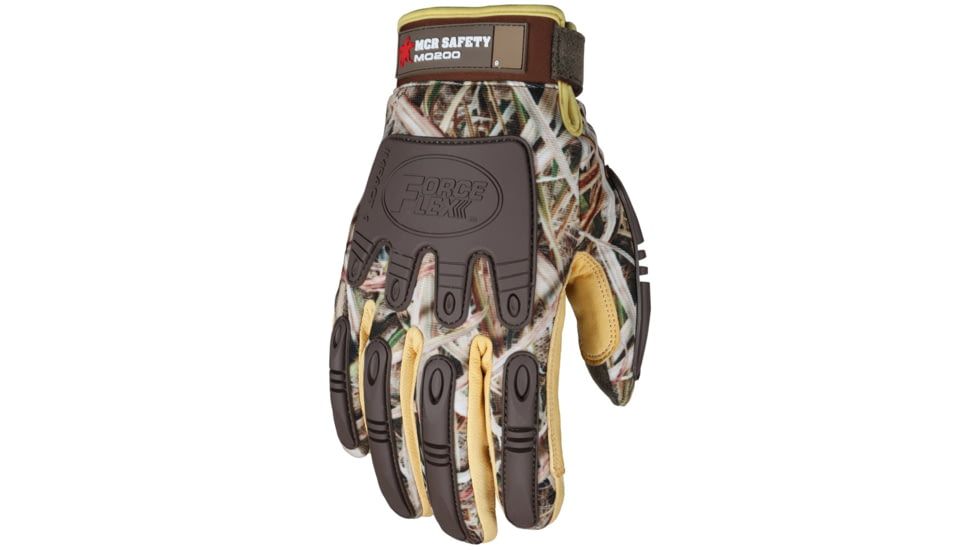MCR Safety ForceFlex Mechanics Work Gloves, Palm Reinforced with D3O, TPR Back of Hand Protection, Thinsulate Lined, Water and Wind Proof Bladder, Brown, X - Large, MO200XL