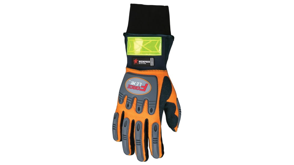 MCR Safety ForceFlex Mechanics Work Gloves, Thinsulate Lined for Warmth, Rough Reinforced Clarino Leather Padded Palm, Wind and Water Resistant, Black and Gold, XX - Large, HV200XXL