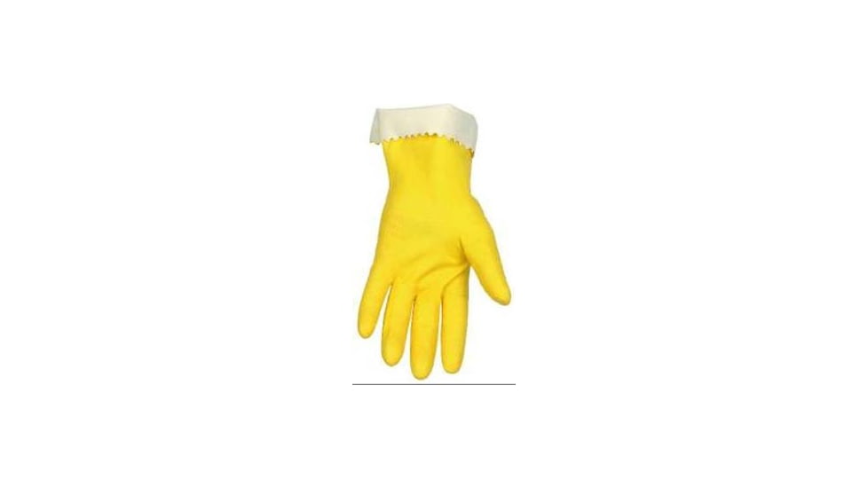 MCR Safety Gloves Latex Flocked M PK12 5250M